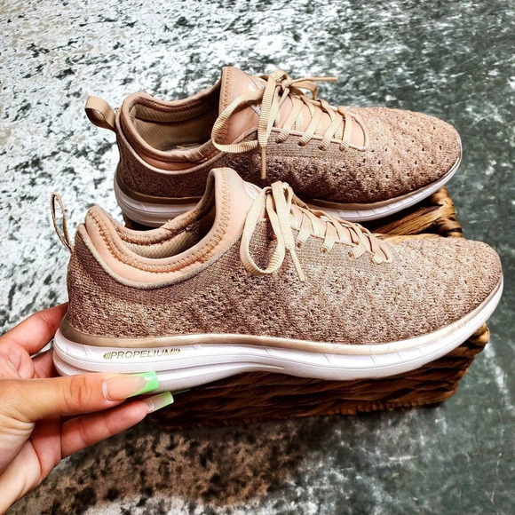 APL TechLoom Phantom Pink Knit Women's Shoes Size: 8 - Picture 2 of 12